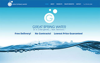Blue Water Brand page